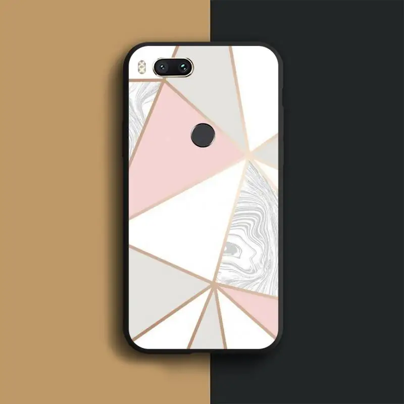 

Geometric Marble Texture Phone Case For Xiaomi Redmi note 8 9 pro 7 8T 9A 9S K20