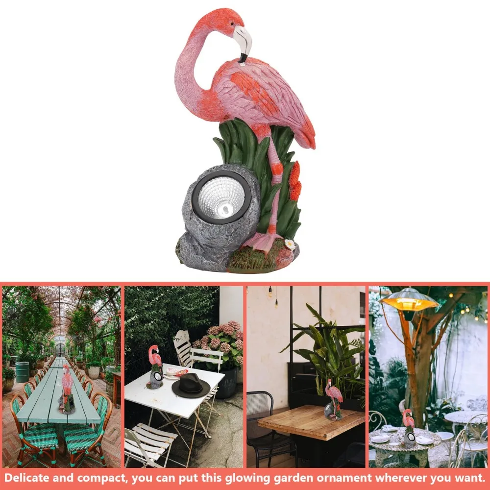 

1Pc Delicate Outdoor Decor Resin Solar Power Garden Adorment