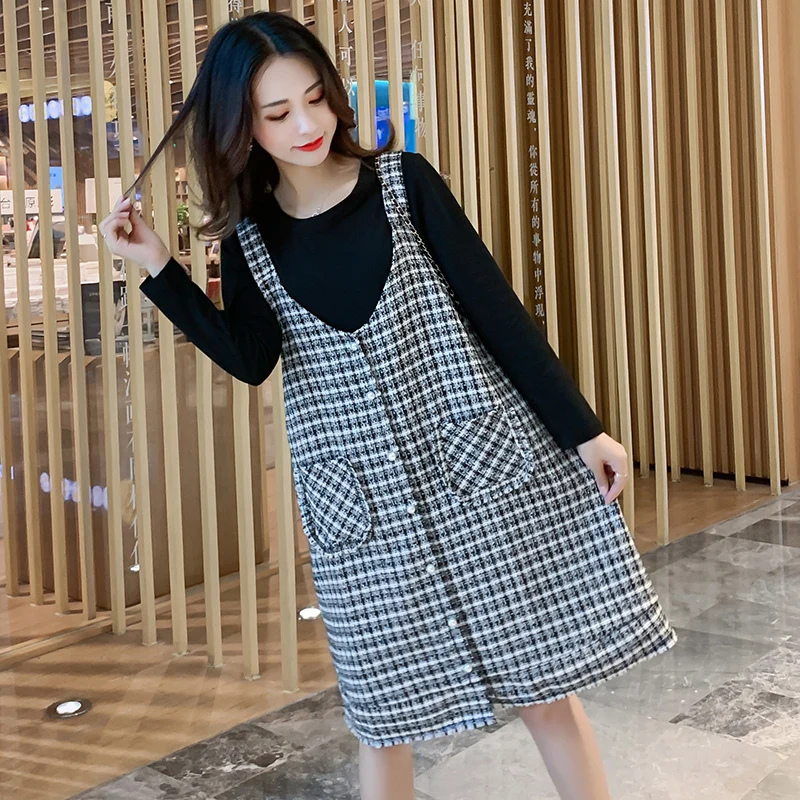 Зимние костюмы для беременных женщин 2020 модный осенний костюм из двух частей