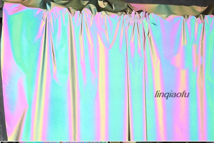 Яркий ночной свет тень отражающая одежда ткань красочный светоотражающий модный