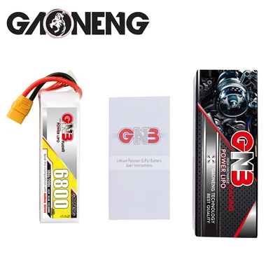 

GAONENG GNB 6800mAh 5S 18.5V 100C/200C Light Weight HV Lipo Battery XT90S Plug for FPV Drone RC Helicopter Car Boat UAV RC Parts