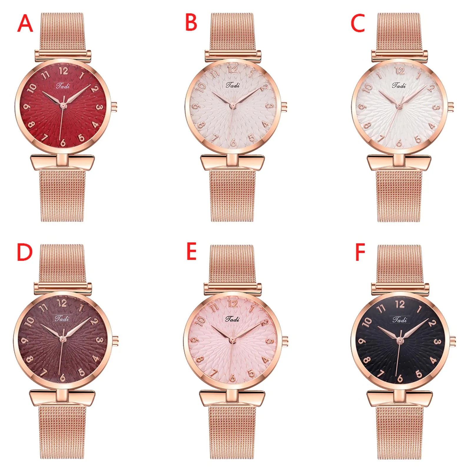 

WOMEN Watches Quartz Movement High Quality Women Stainless Steel Mesh Rose Gold Waterproof Ladies Watch Dropshipping Reloj Muje