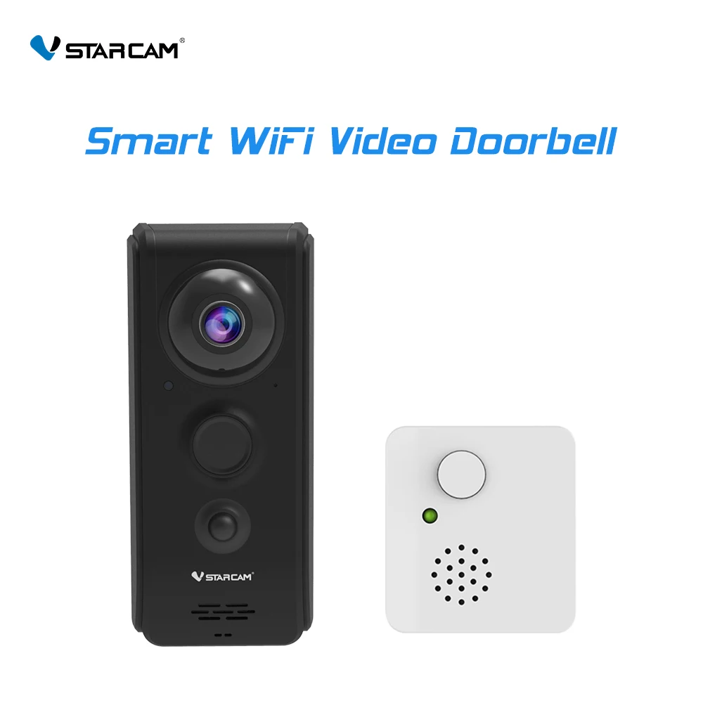 Vstarcam Smart WiFi Video Doorbell Camera Waterproof 720P HD Door Bell 2 Way Intercom Phone APP Control | Безопасность и защита