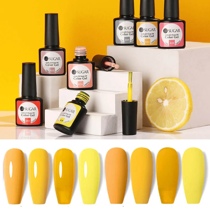 

Гель-лак для ногтей, полуперманентный, желтый, 7,5 мл