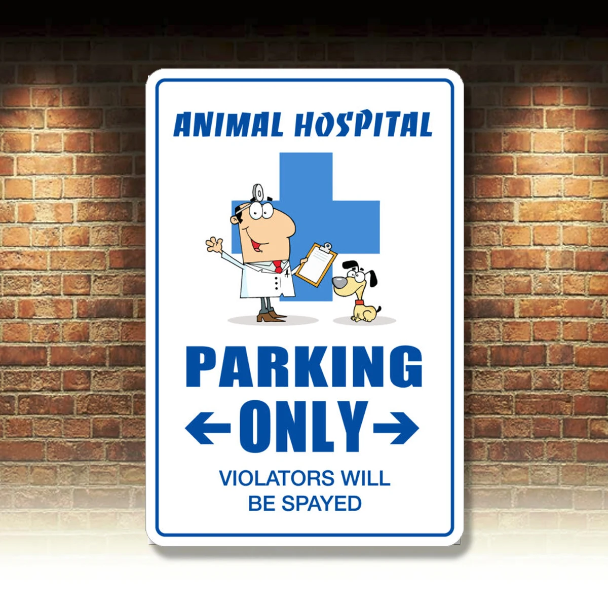 

Алюминиевый знак Новинка для парковки животных в больницах только 8x12 дюймов