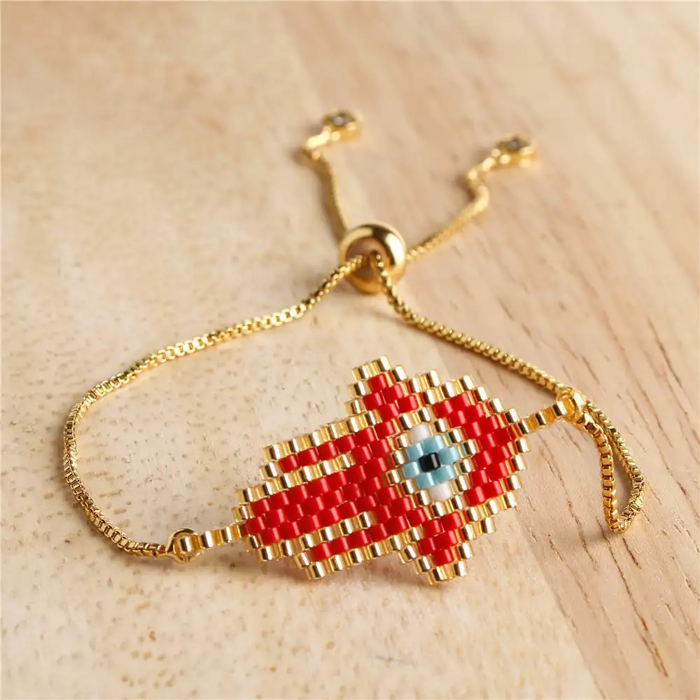 Go2boho Perles MIYUKI браслет evil eye Fatima Hamsa браслеты для женщин Delica бусы ювелирные изделия Pulsera Mujer ручной работы Boho