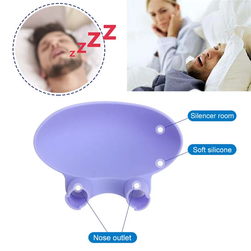 

1pc Silicone Anti Sleeping Snoring Device Frog Shape Mouth Use Snore Stopper Nose Breathing Solution Aid Antisnoring With Box