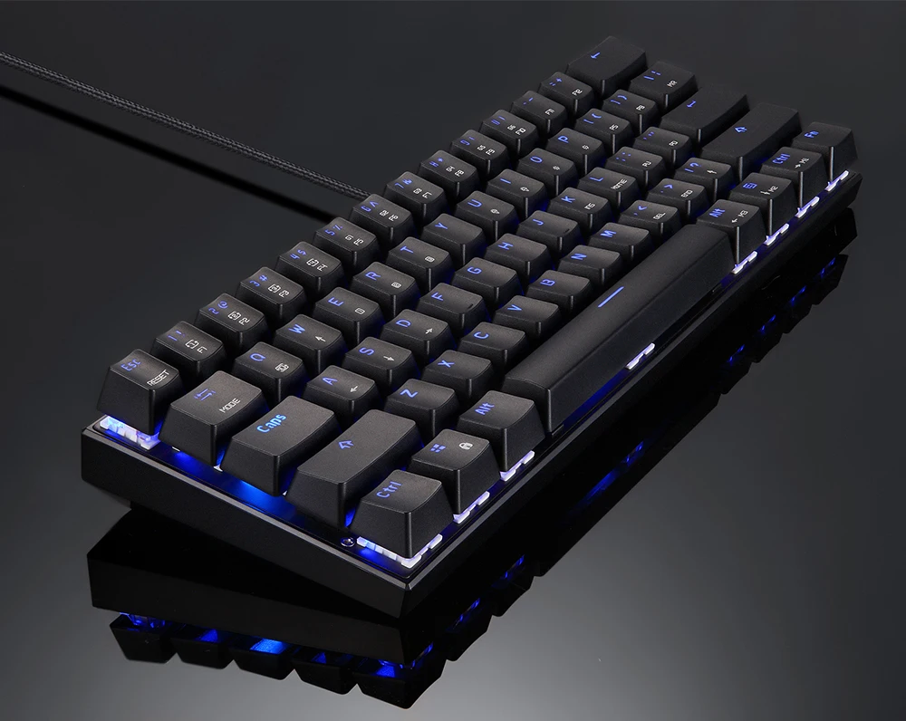 Motospeed CK62 USB Проводная/Bluetooth Двухрежимная игровая механическая клавиатура 61 клавиша RGB светодиодный подсветка для ПК компьютера геймера