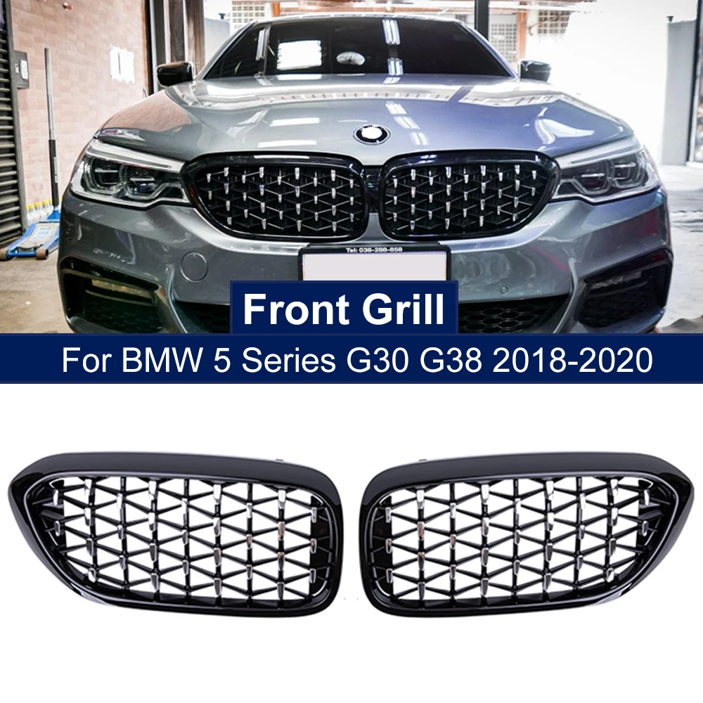 2 шт. передний решетчатый бампер для BMW 5 серии G30 G31 G38 520i 530i 540i 2018 2019|Гоночные