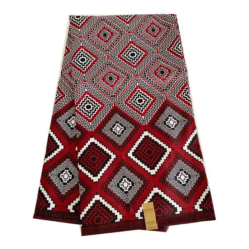 Оптовая продажа ткань из 100% полиэстера не хлопчатобумажная африканская