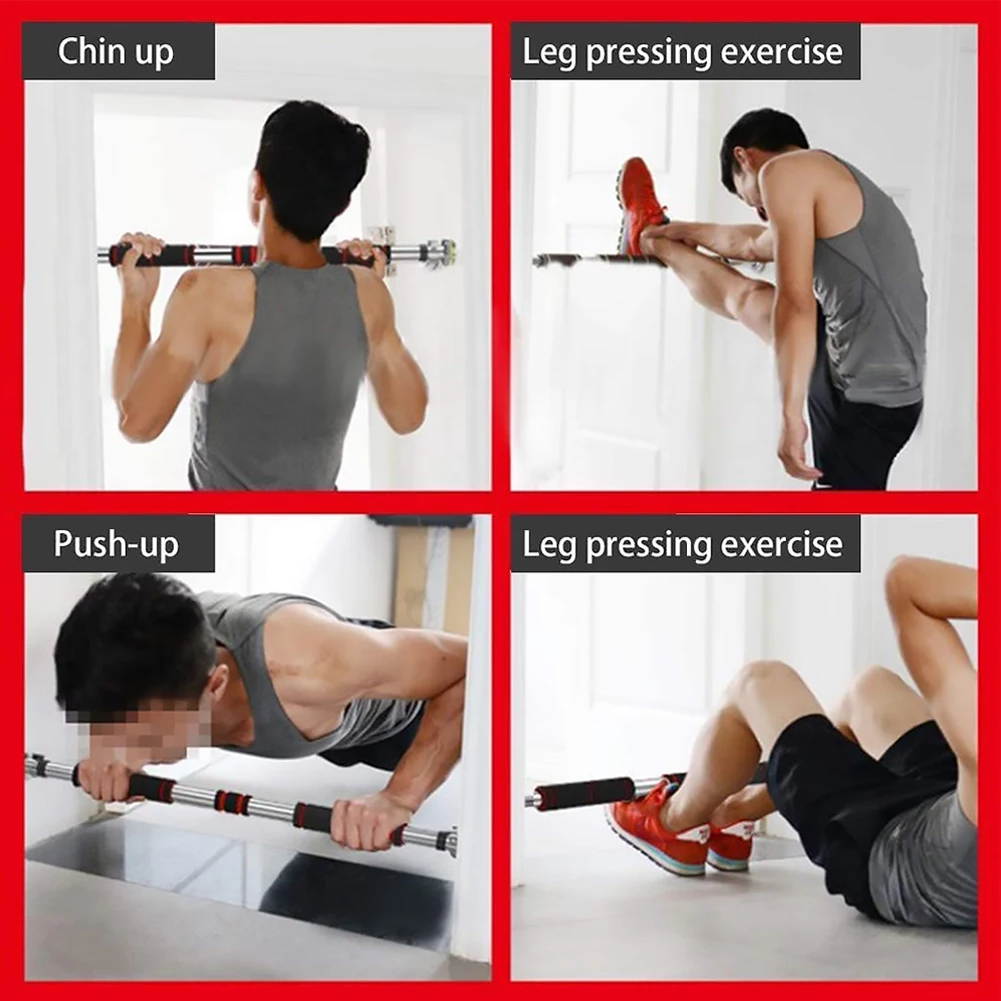 

Door Steel Pull Up Bars Workout Fitness Gym Training 200kg Horizontal Home for Working-out Comfortable Decoration