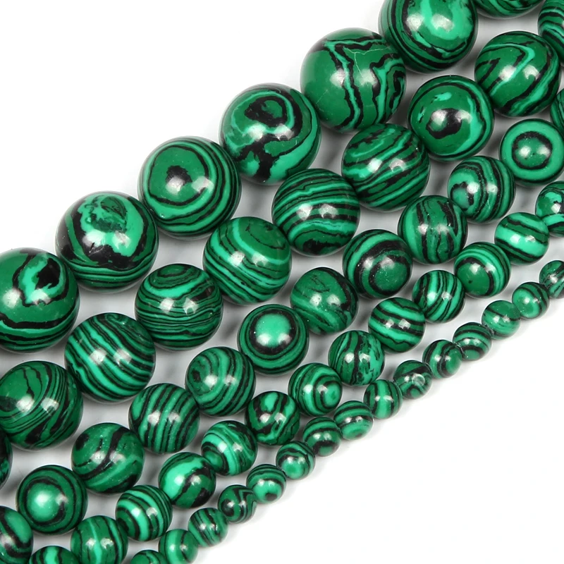 Бусины Из треснутого малахита с натуральным камнем прожилками Агаты круглые