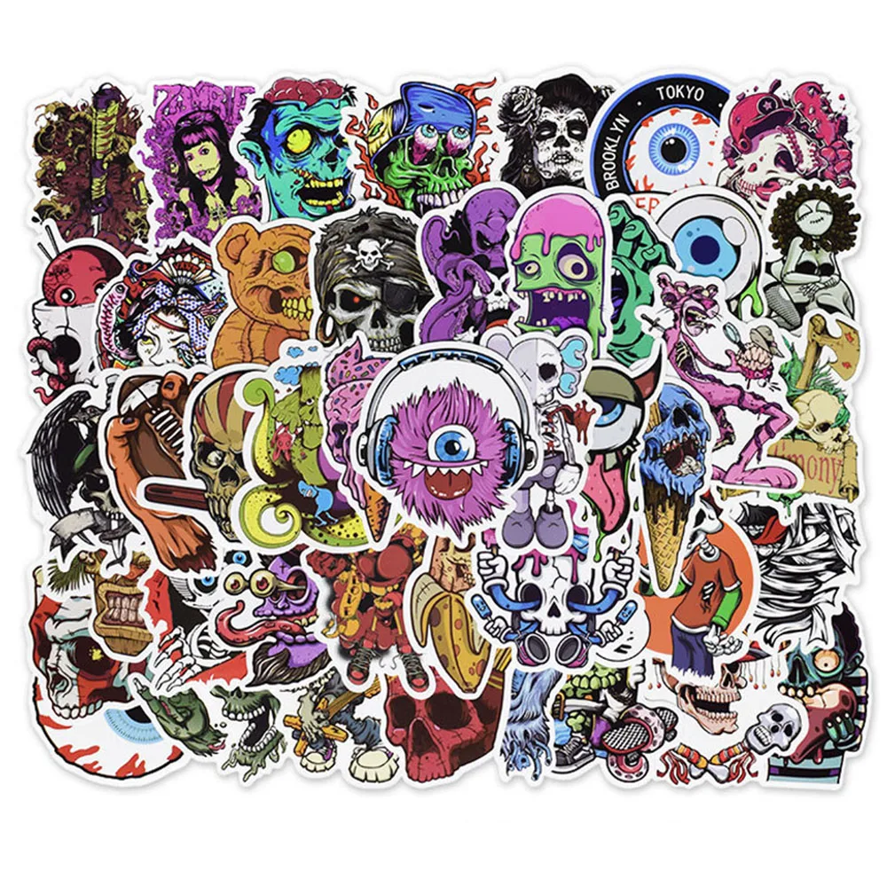 50 шт череп наклейки пародия у