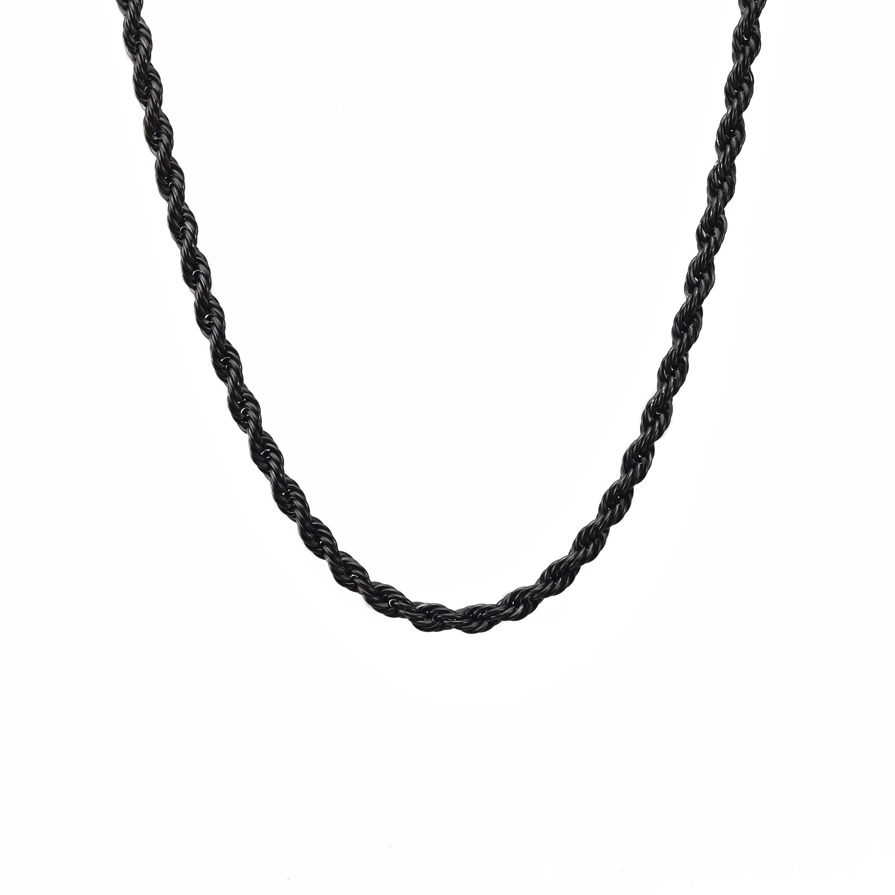 Высококачественное ожерелье в стиле хип-хоп золотого и черного цветов из