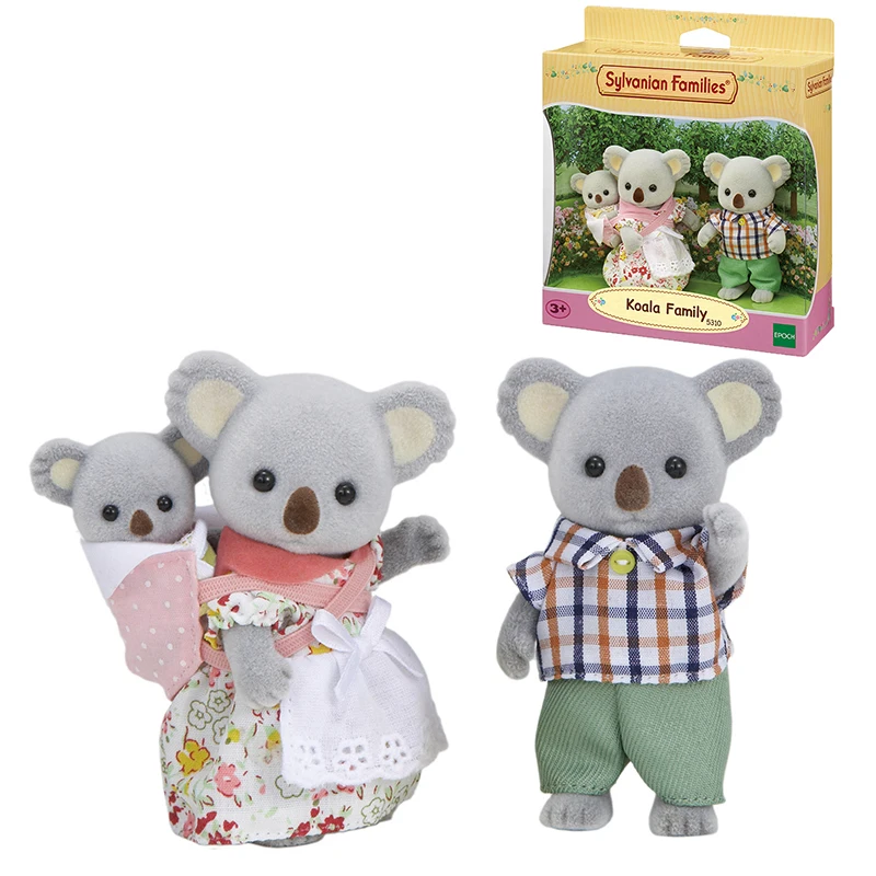 S01 Sylvanian Families кукольный домик пушистые фигурки Koala family 3 шт. игрушки для животных
