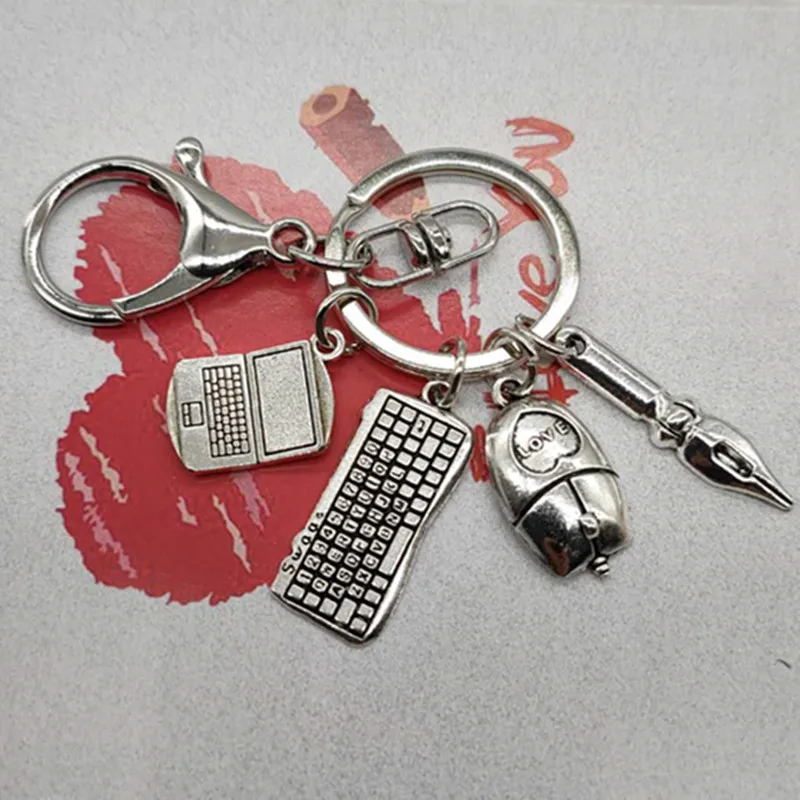 Новинка модная Очаровательная Клавиатура для ноутбука мыши брелок модный сделай