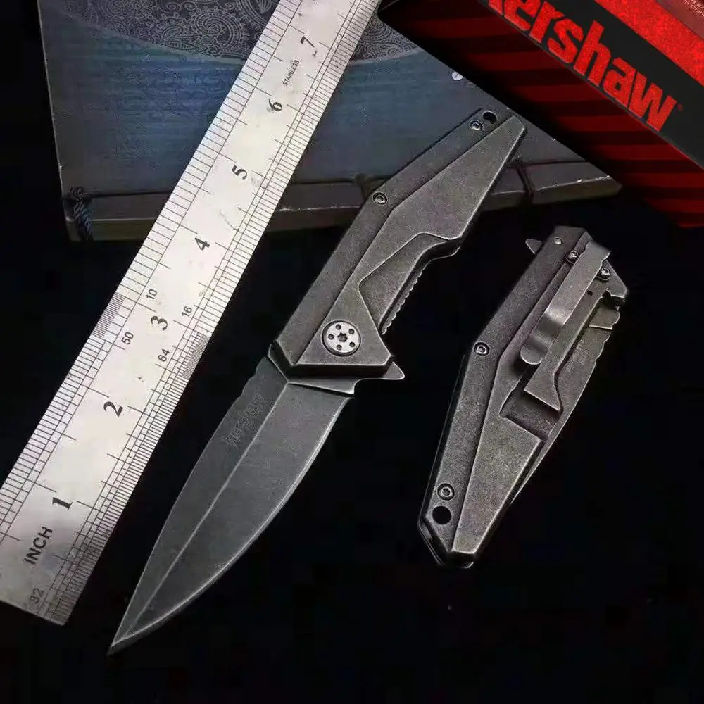 2019 новый складной нож Kershaw 1318 с лезвием из стали 8cr13mov, ручка из высокохромистой стали, для активного отдыха на свежем воздухе тактический карманный нож EDC инструмент.