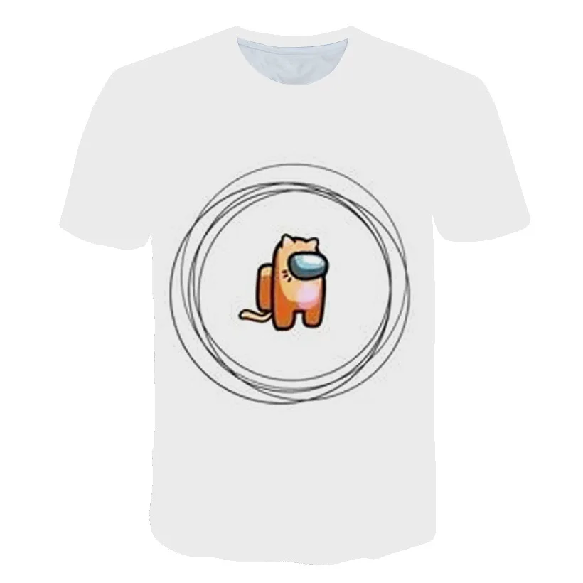 

2021 Summer Fashion Anime Cartoon Round Neck T-shirt 3D Anime Print Boy Costume Girl Child T-shirt Short Sleeve