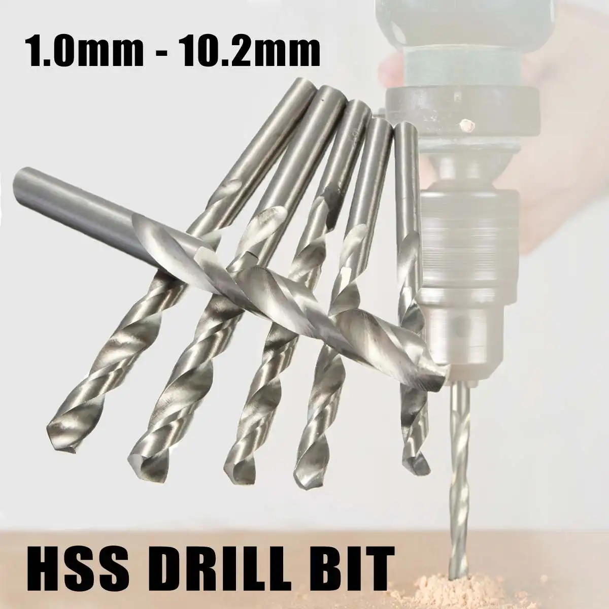 1PCS 1mm- 10.2mm Cobalt Drill Bit HSS High Speed Steel Straight Shank Twist Drill Bit Power Tools For Metal Wood Working