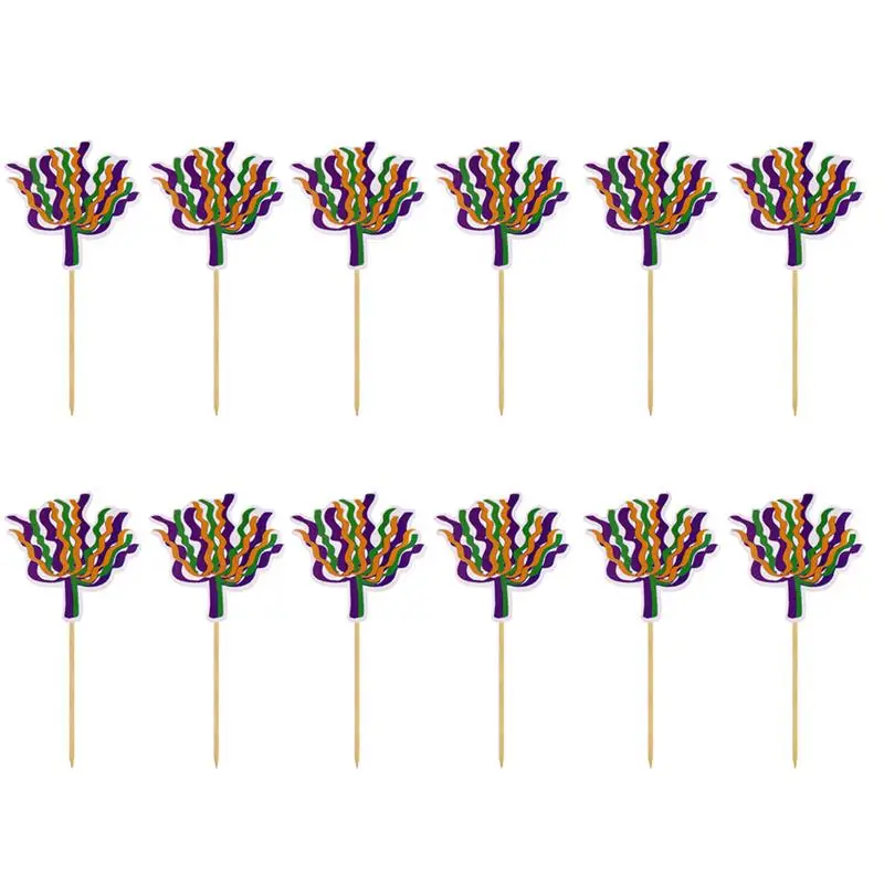 12 шт. украшение для торта крестик бумага креативный выбор орнамент десерт