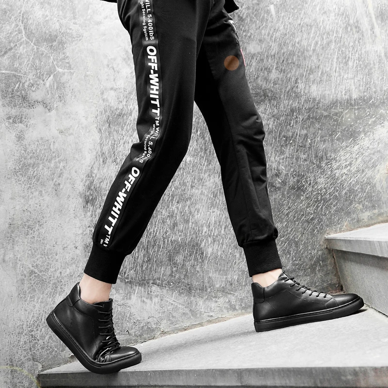 

men's Martin boots for autumn winter plush keep warm fur handtailor cowhide skid resistance British Fashion casual snow boots o4