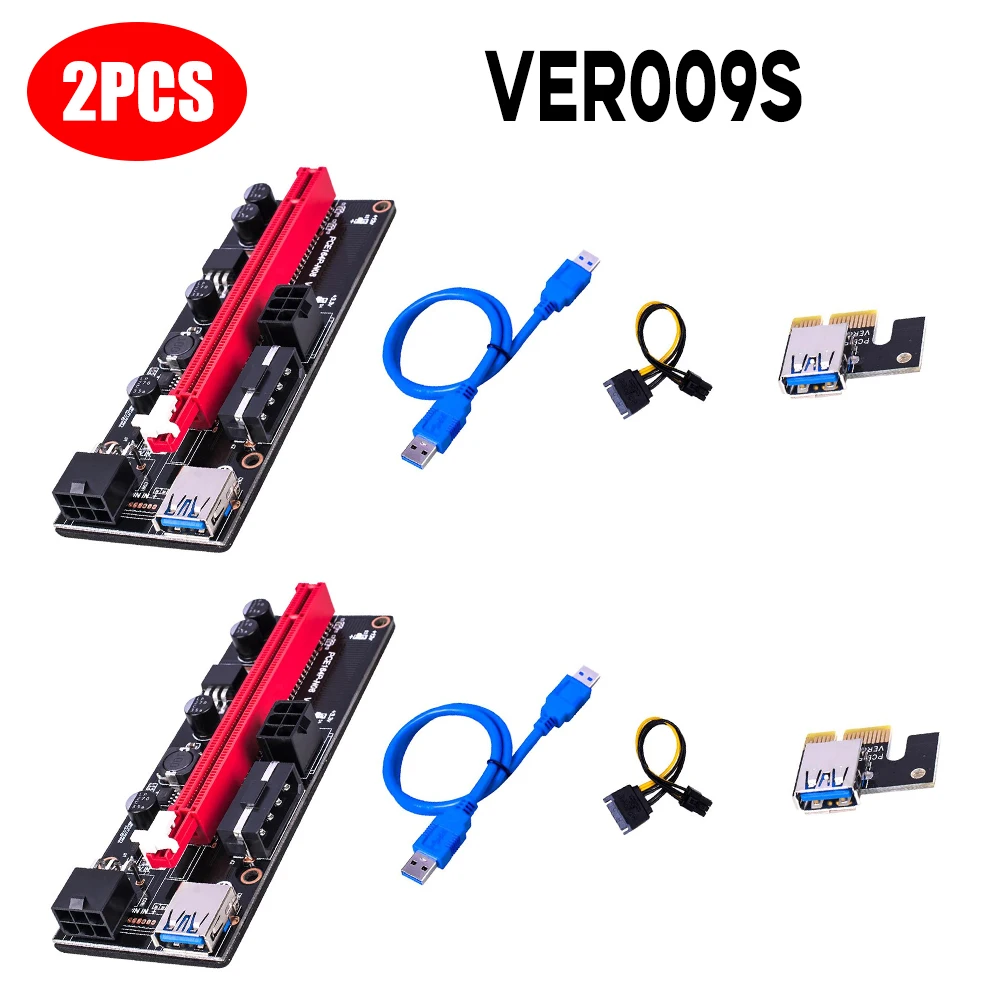 2/4/6/10 шт. USB 3.0 PCI-E Райзер VER 009S Express 1Xto 16X | Компьютеры и офис