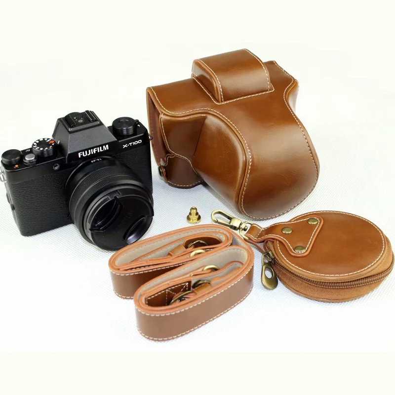 Новинка Роскошный чехол для фотоаппарата Fujifilm модель Fuji XT100 из искусственной