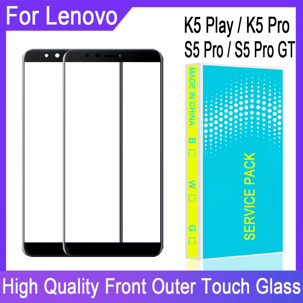 ЖК дисплей Сенсорная Панель переднее стекло для Lenovo K5 Play Pro S5 S5Pro GT внешнее