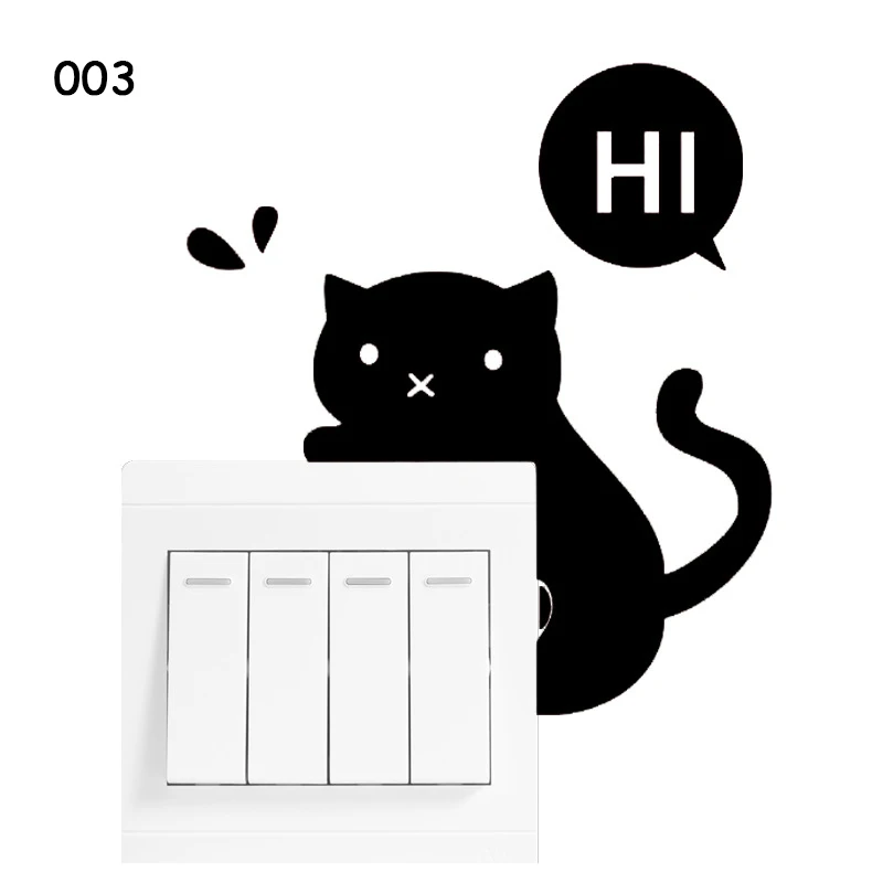 Наклейка на выключатель света для детской комнаты украшение стен сделай сам