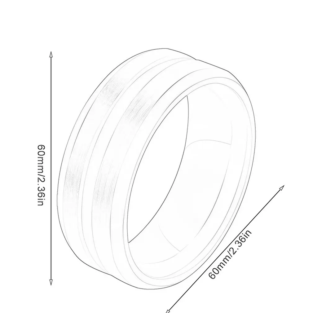 

Simple and popular stainless steel weight loss slimming ring titanium steel color drawing ring