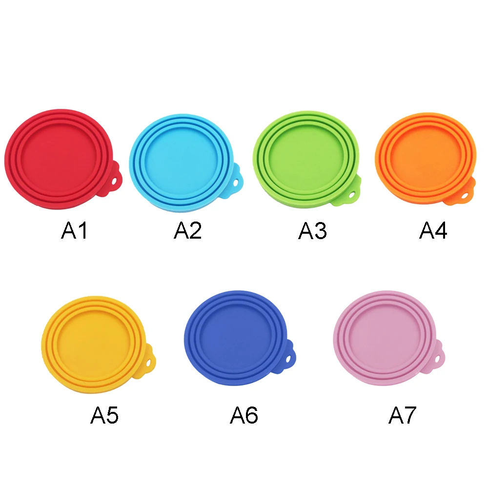 Многоразовая Крышка для пищевых продуктов 3 в 1 силиконовая жестяная крышка