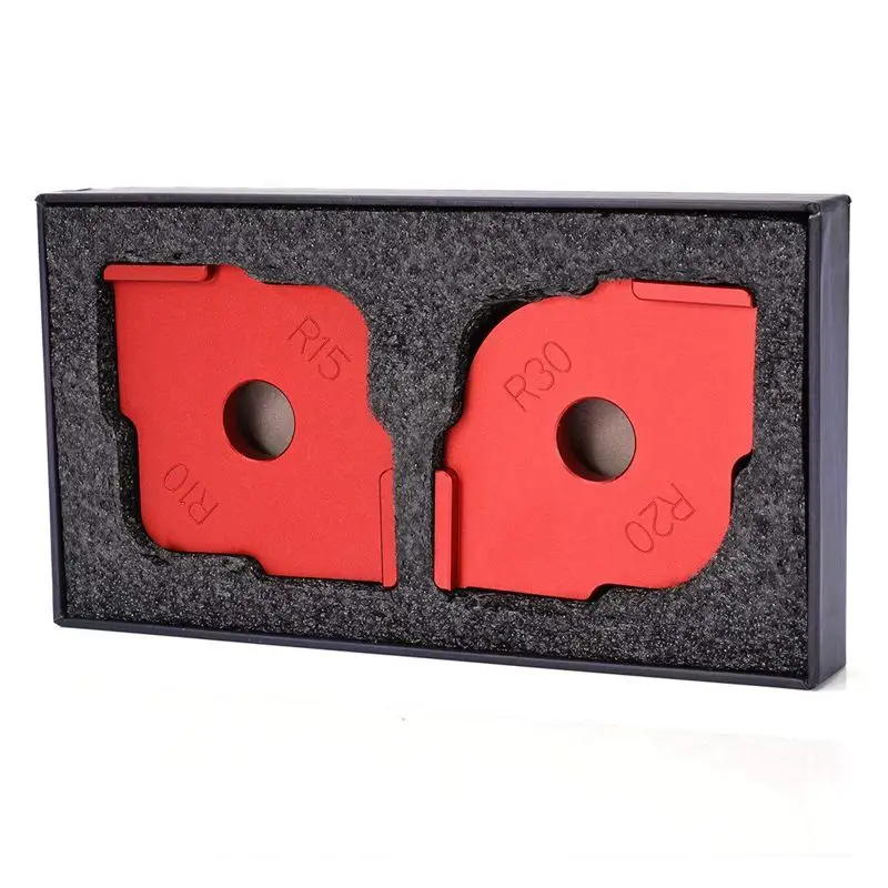 Набор из 2 шт алюминиевый сплав маршрутизатор стол плотник угол радиус джиг