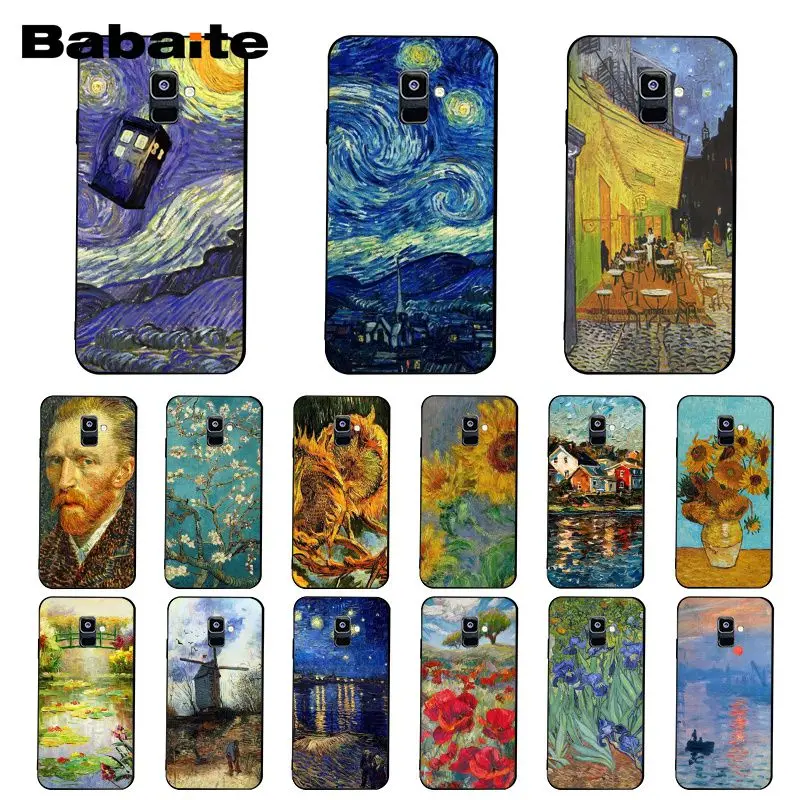 Чехол для телефона Babaite Van Gogh с масляной росписью Monet Samsung Galaxy A7 A50 A70 A40 A20 A30 A8 A6 Plus A9