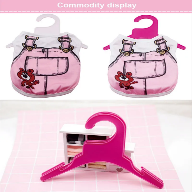 Пластиковая вешалка для одежды домашних животных однотонная Нескользящая