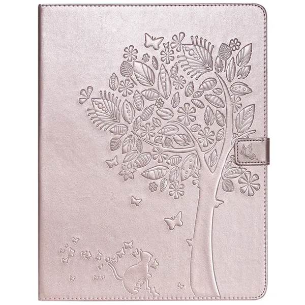 Wekays для samsung Tab A2 10,5 кожаный чехол с рисунком кота дерево для Coque samsung Galaxy Tab A 10,5 дюймов T590 T595 чехлы - Цвет: 1