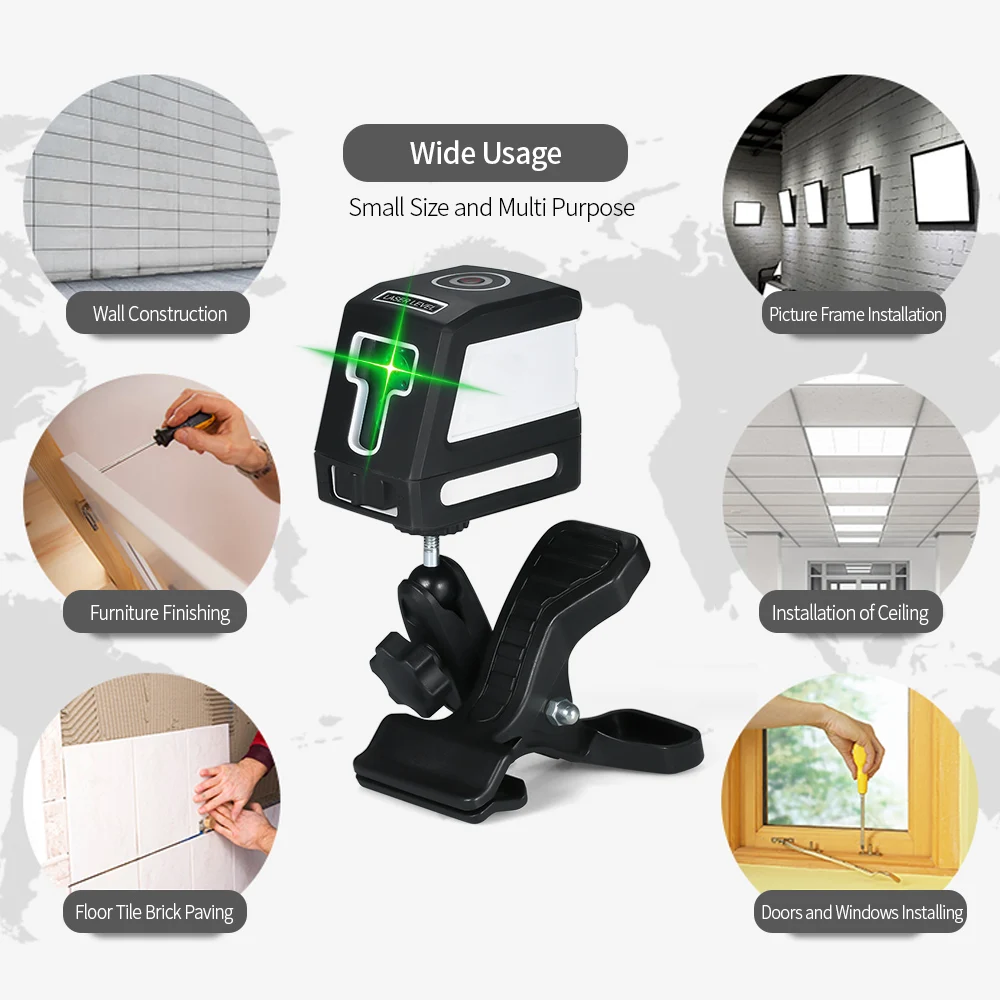Профессиональный лазерный уровень самонивелирующийся нивелир с 2 вертикальными