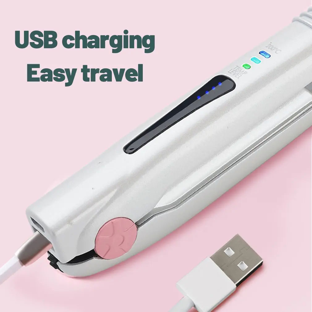 Плойка для завивки волос портативная беспроводная с USB-разъемом | Красота и