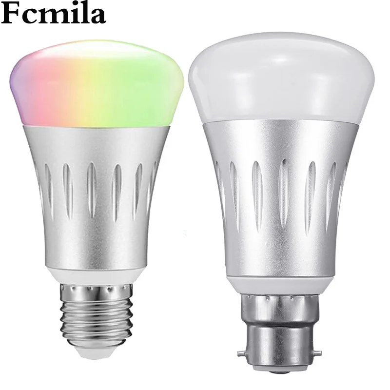 

Освещение с Wi-Fi, лампа с дистанционным управлением через приложение, светодиодная лампа Rgbw E26 E27 E14 B22, лампа 220 В для гостиной