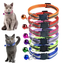 12 Colors Nylon Cat Collar Reflective Safety Breakaway Pet Puppy Small Dog Kitten Cat Collar with Bell