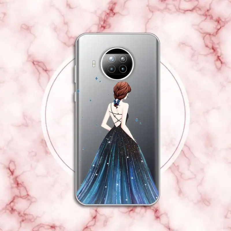 

Dress wedding girl Phone Case Transparent for xiaomi redmi note 8 9 9s 11 10t lite pro