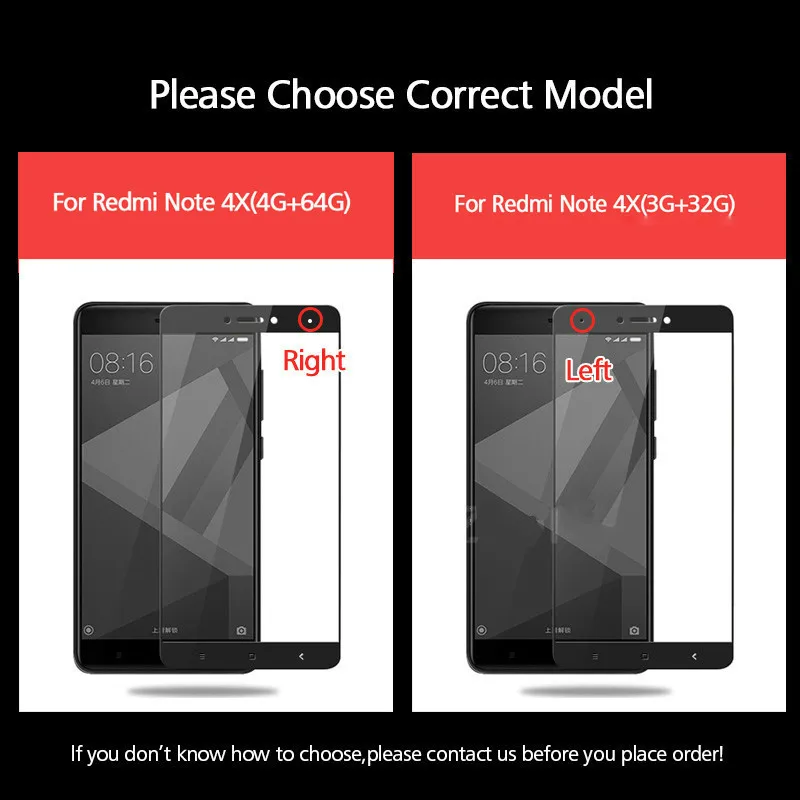 Full Cover Screen Protector Film For Xiaomi Redmi Note 4X Protective Tempered Glass 4 Glasses 3D Hard Edge | Мобильные телефоны и