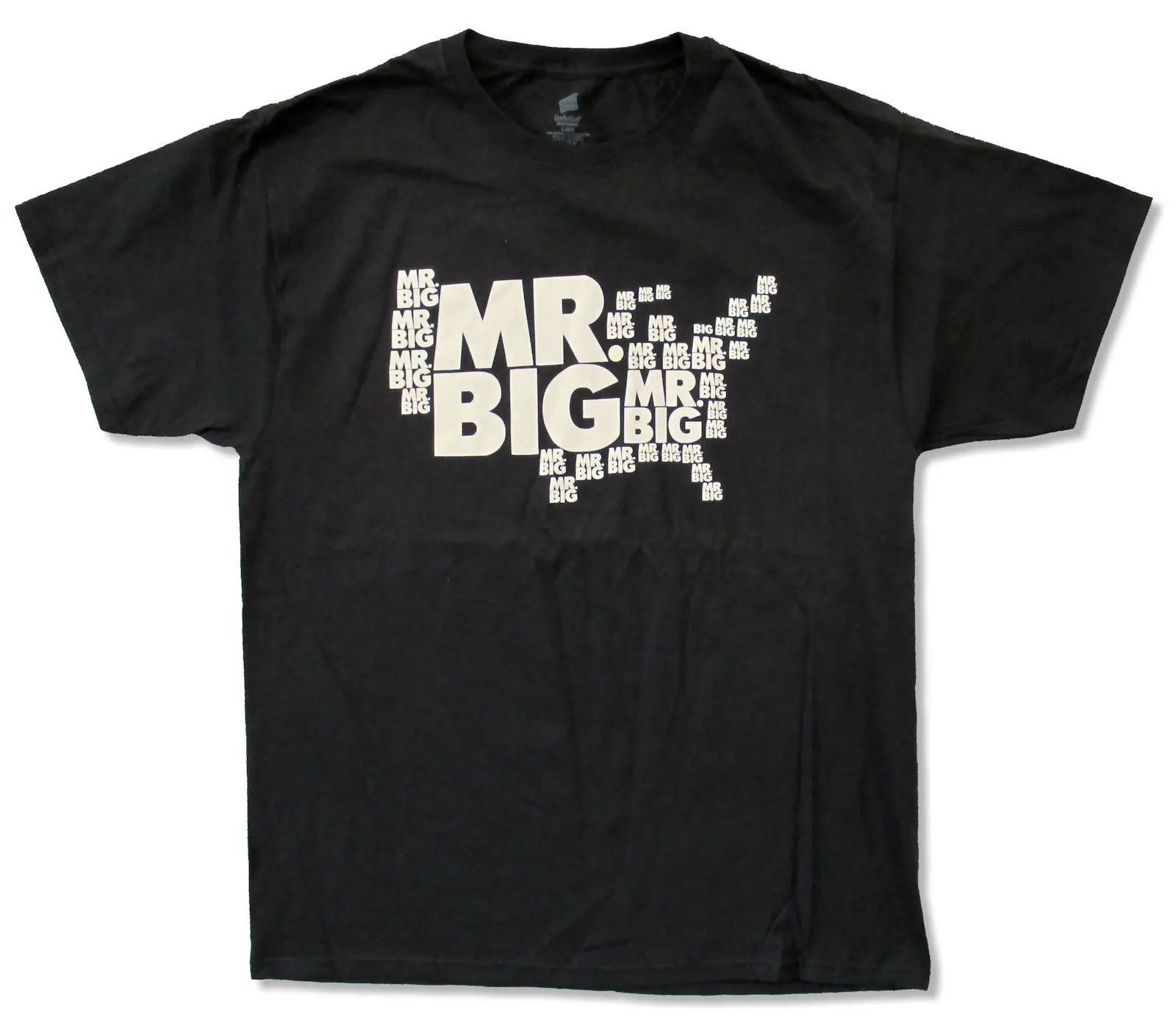 MR. BIG черная футболка с принтом карта Тур 2011 новая официальная музыкальная