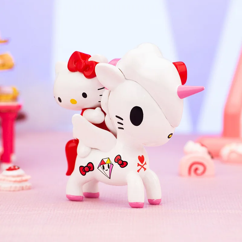 Figuras de acci&oacute;n de Anime Tokidoki, Caja Ciega Original de unicornio, Serie de amigos de H-K, figuras de acci&oacute;n de juguete, modelo de Caja Ciega, regalos de cumplea&ntilde;os-2