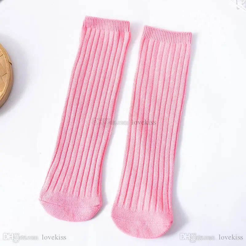 

Kids Socks Cotton Baby Booties Girls Knit Knee High Sock Casual Sports Children Clothes Student Spring Summer Clothing 3-12Y