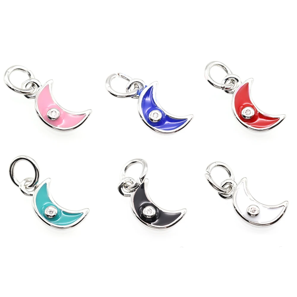 KAMAF 10 шт./упак. высококачественные ювелирные изделия гламур DIY луна кулон для