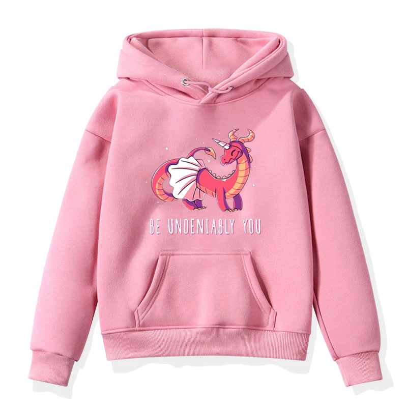 Hoodies 9 Новые модные детские толстовки с капюшоном с аниме для мальчиков и девочек, толстовка с единорогом, зимние уплотненные пуловеры с единорогом, топы - Цвет: Hoodies 9