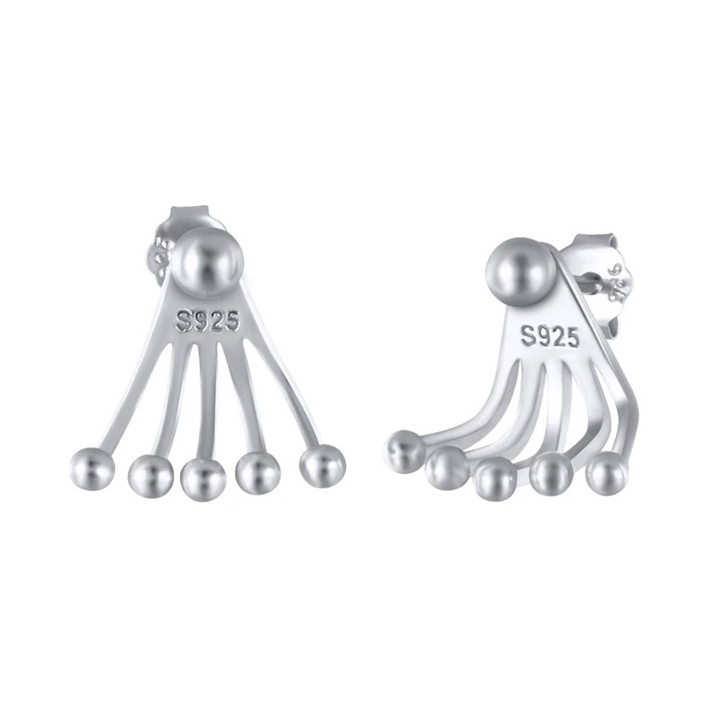 Модные простые блестящие женские серьги-гвоздики ROXI с шариками уникальный