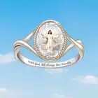 Недорогие кольца, круглое кольцо с изображением Иисуса для девочек-подростков, ювелирные изделия для женщин, модные ювелирные изделия, аксессуары для женщин, оптовая продажа ювелирных изделий