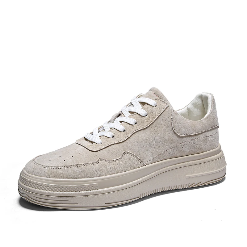 

New Men Casual Shoes flats men's Korean casual sports shoes Leather Breathable Soft Walking Footwear