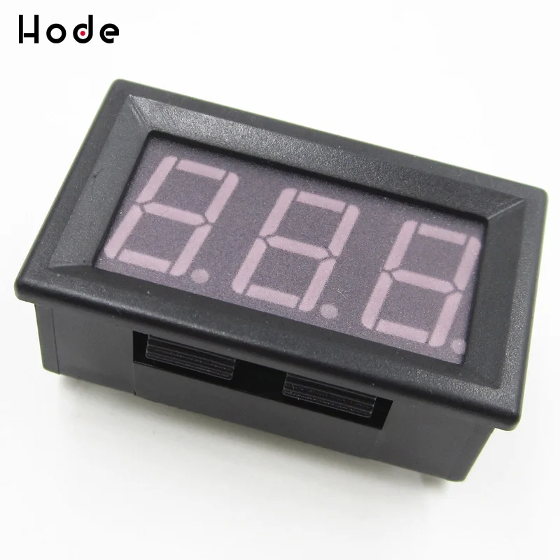 Цифровой вольтметр Синий светодиодный измеритель постоянного тока тестер